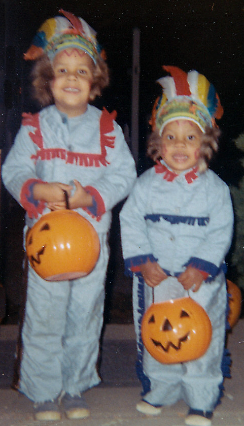 Photo of Kenny and Kelly Trick or treating
